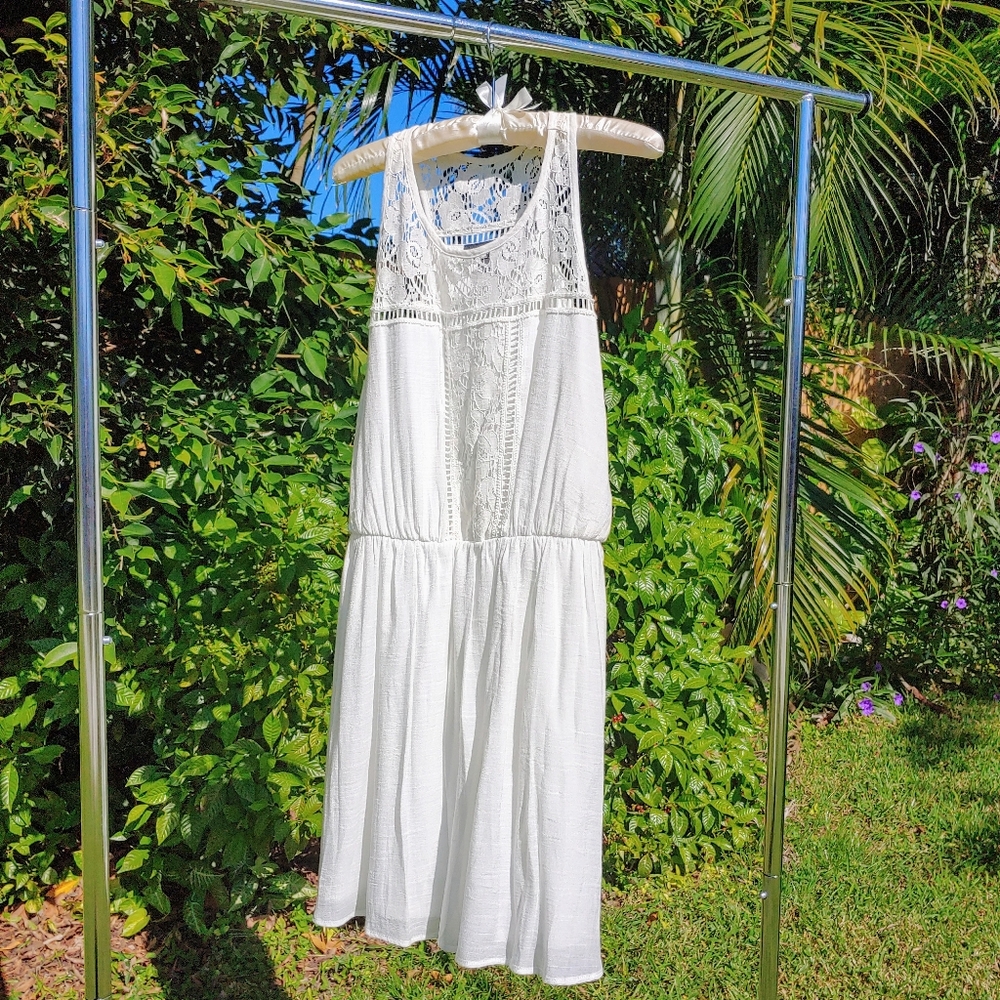 White sun dress